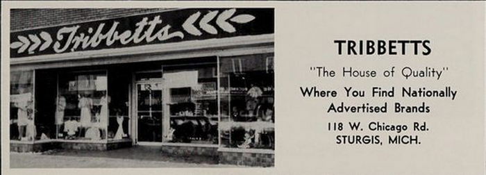 Tribbetts - Sturgis High School - Sturgensian Yearbook Class Of 1965 (newer photo)